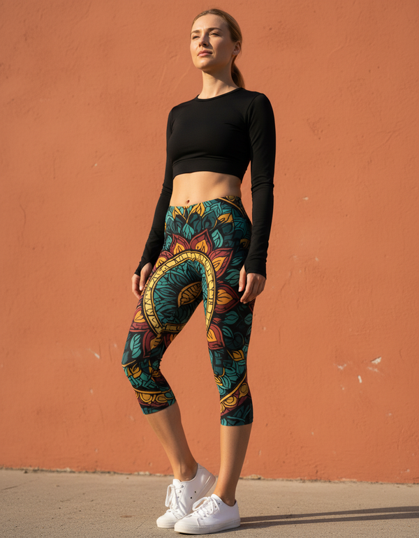 Mosaic Capri Leggings bikini — Dripper
