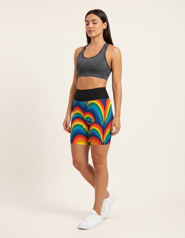 Yoga Shorts in Prism