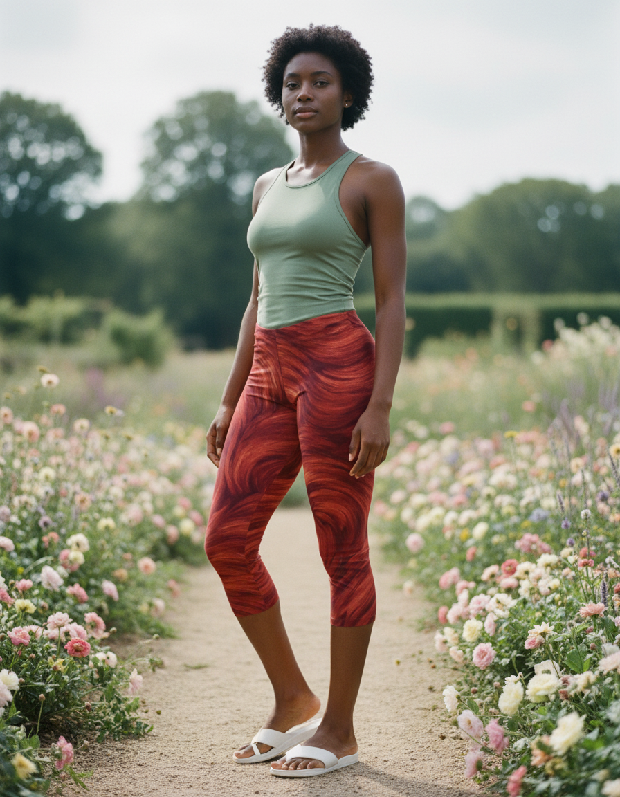 Lava Falls Lumina capri leggings