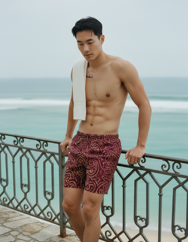 Men's Bandhani Swim Trunks