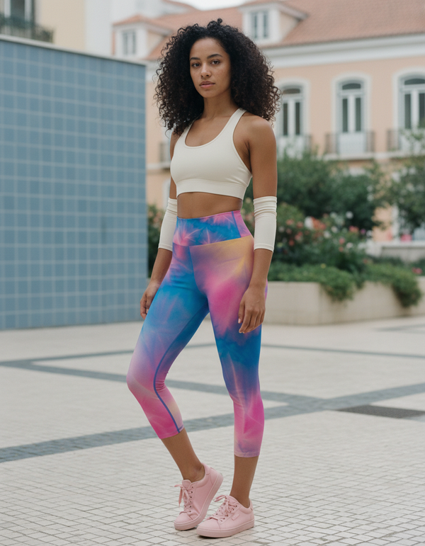 Leggings in Blue Aura Frost