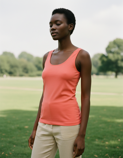 Women's Neon Coral Tank Top tank top