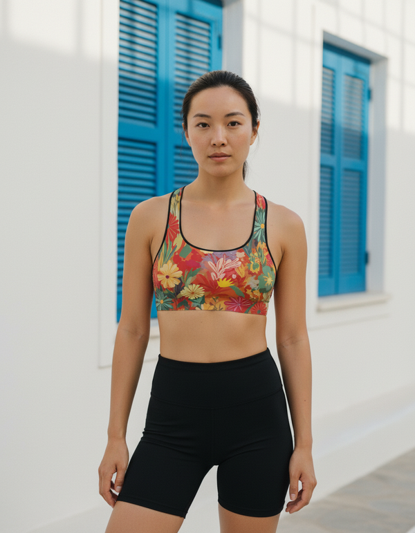 Serene Flow Blossom Sports Bra