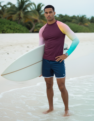 Men's Runway Emerald Prism men's short-sleeve rashguards