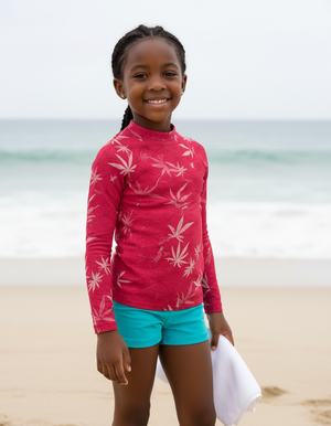 Hot Pink Mizu Kids Rash Guard Kids Rash Guard — Dripper
