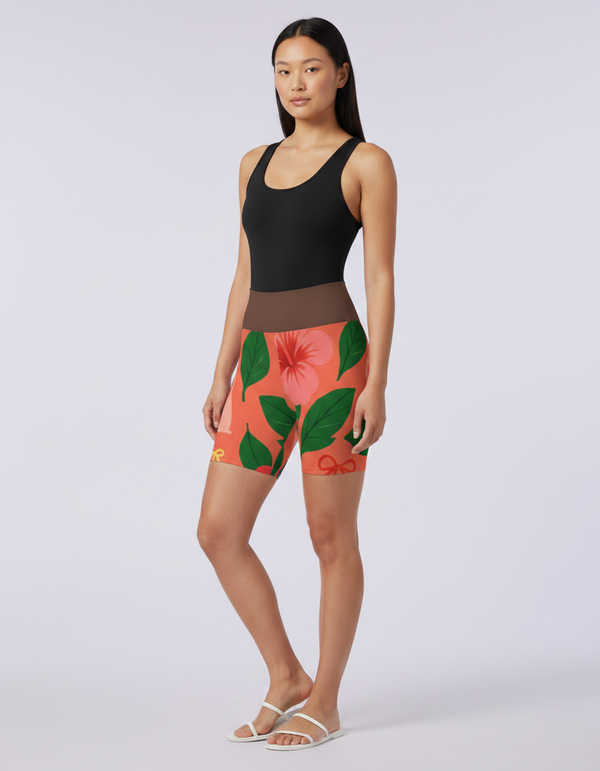 Tropical Collection yoga shorts