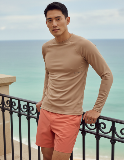 Men's Latte rash guard