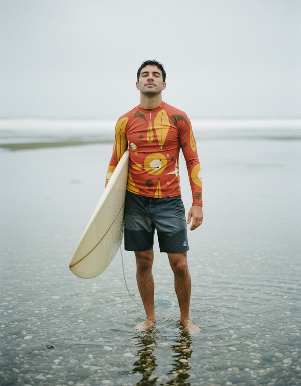 Rashguard in Lemon Yellow Echo