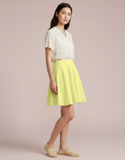 Baby Yellow Skater Skirt skater skirt