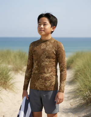 Coffee Bean Kumo Youth Rash Guard Youth Rash Guard — Dripper