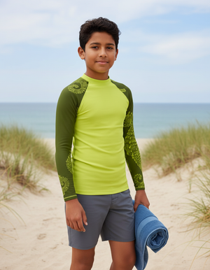 Acacia Abyss Youth Rash Guard Youth Rash Guard — Dripper