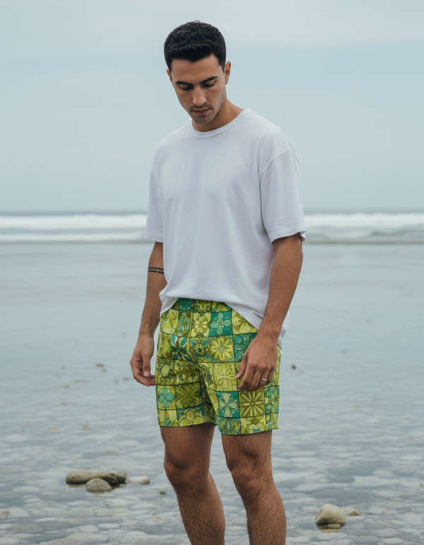 Men's Mosaic Tile Swim Trunks