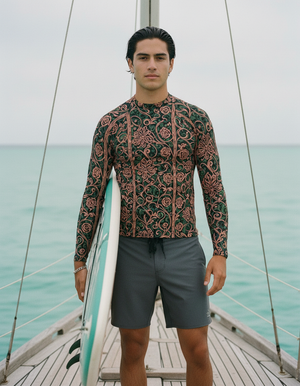 Tea Rose Tana Rash Guard Men's Rashguard — Dripper