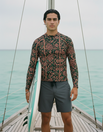 Men's Tea Rose Tana rash guard