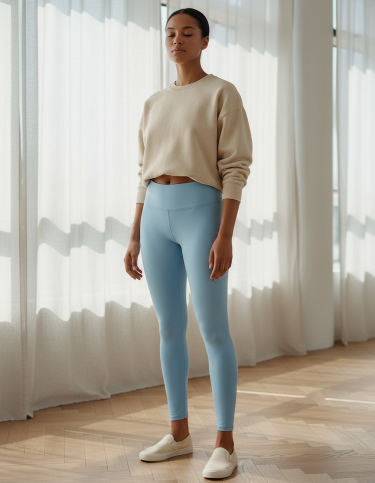 Baby Blue Leggings Women's Leggings — Dripper