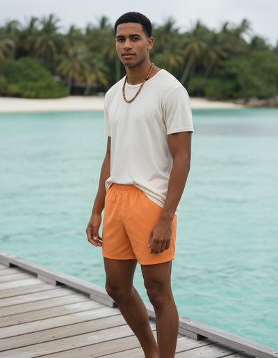Papaya Men's Swim Trunks swim trunks