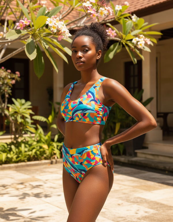 Crest High-Waisted Bikini bikini — Dripper