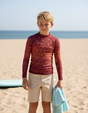 Youth Amaranth Siam youth rashguards