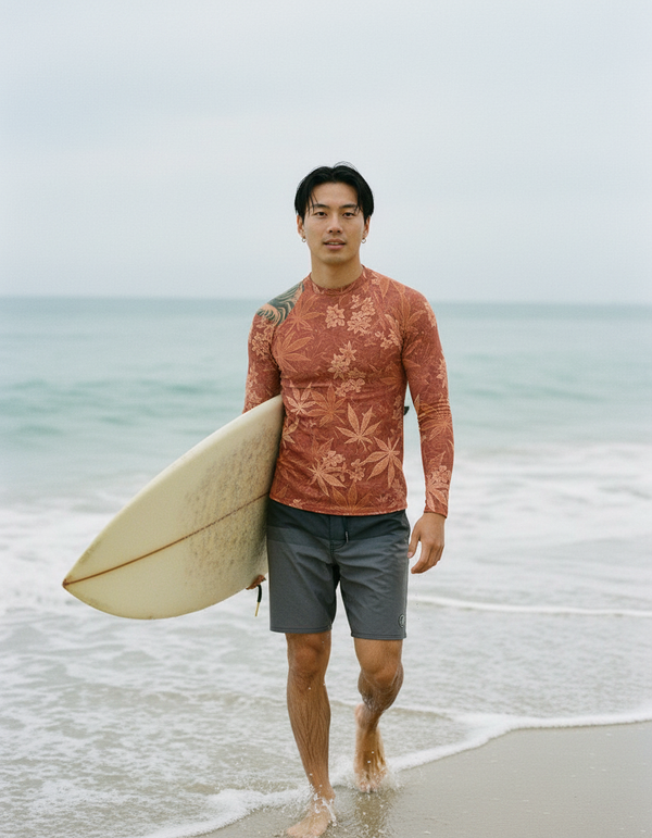 Rashguard in Coral Kumo