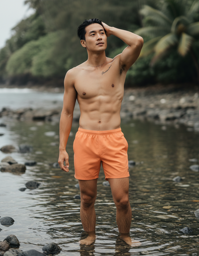Atomic Tangerine Men's Swim Trunks swim trunks