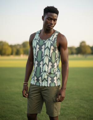 Men's Yagasuri Tank Top