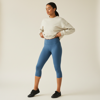 Wedgwood Blue Capri Yoga Leggings capri yoga leggings