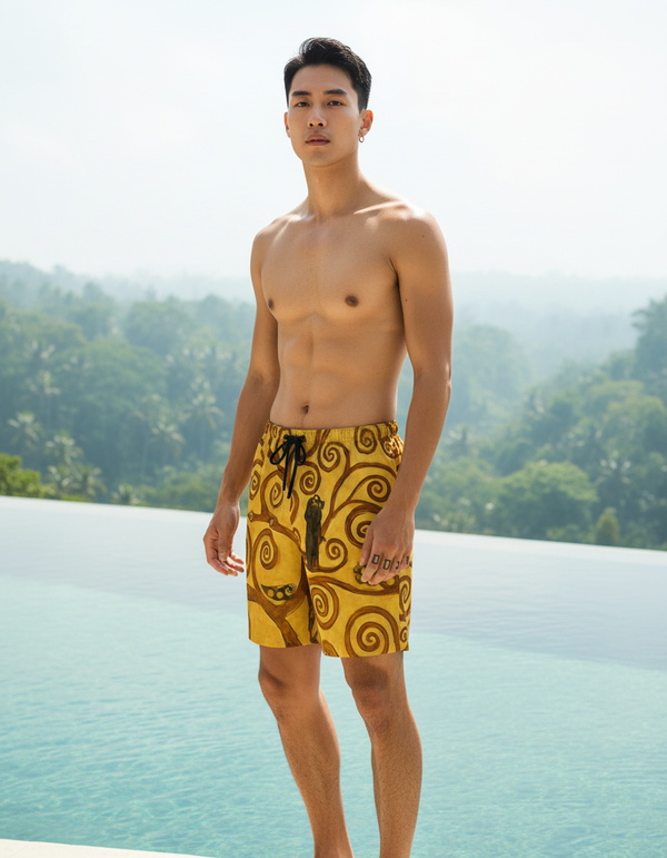 Klimt Collection men's swim trunks