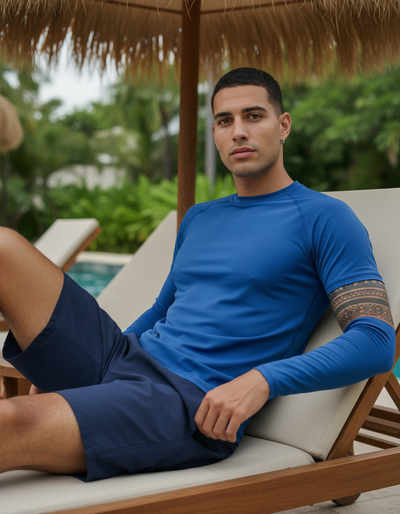 Men's Lapis rash guard