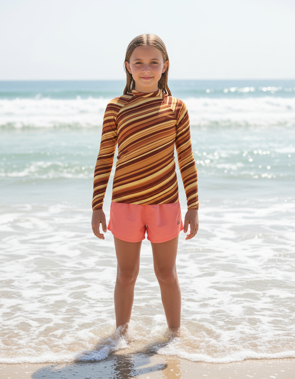 Youth Striped Rash Guard