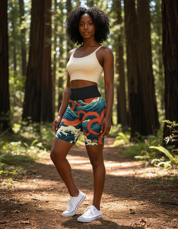 Kuniyoshi yoga shorts