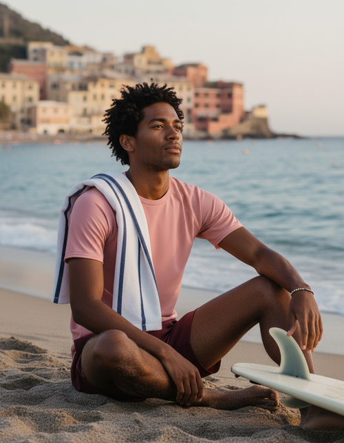 Tea Rose Rash Guard Men's Rashguard — Dripper
