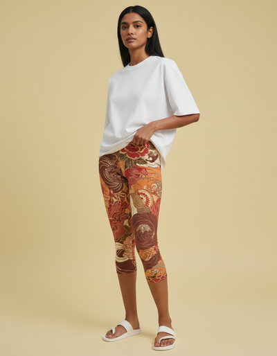 Burnt Sienna Nami Capri Leggings capri leggings
