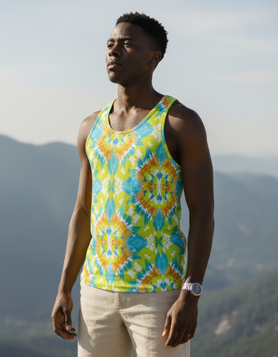 Men's Runway Chartreuse Sumi Tank Top tank top