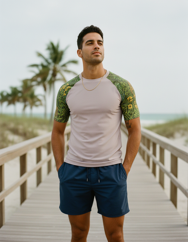 Men's Solarpunk Rash Guard