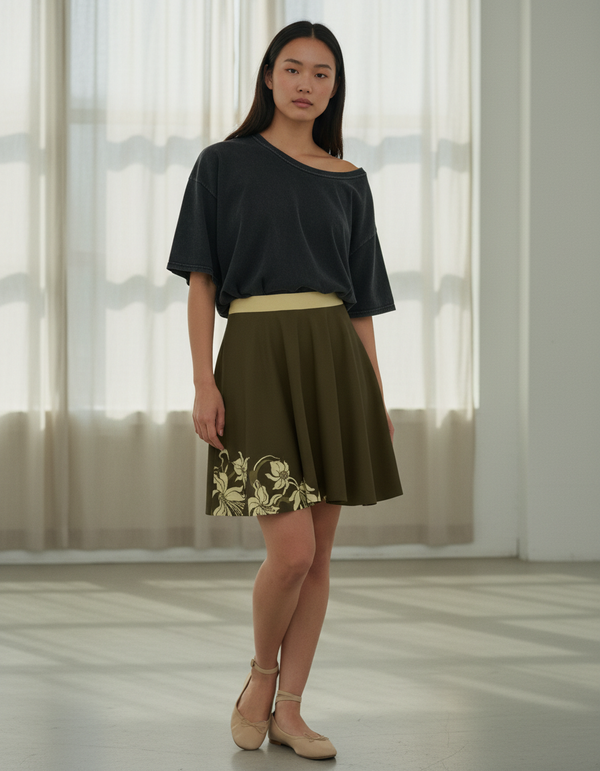 Art Nouveau Skater Skirts skater skirt