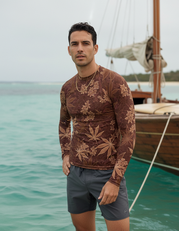 Rashguard in Burnt Sienna Kumo