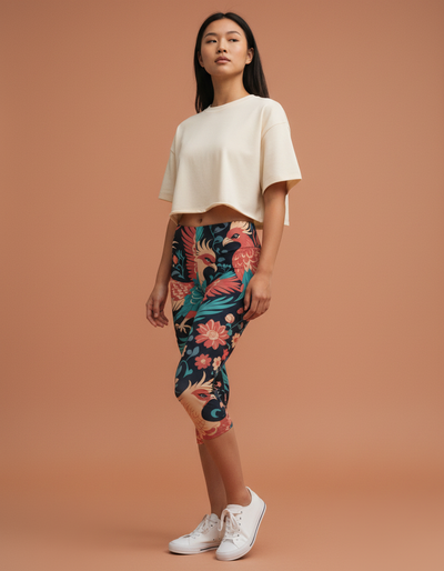 Dusty Rose Ember Capri Leggings capri leggings