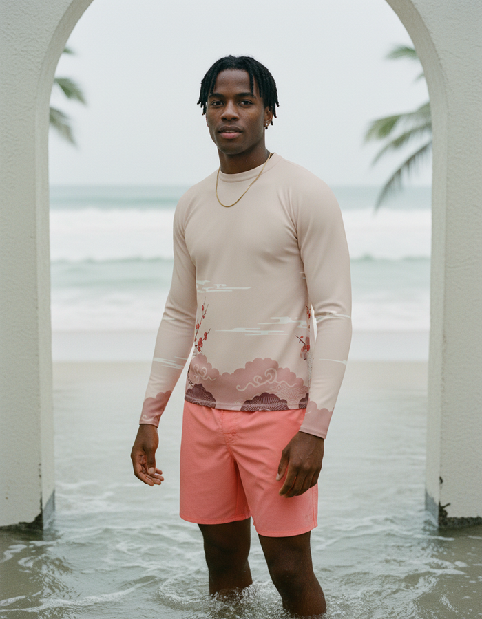 Rashguard — Men's Millennial Pink Hikari