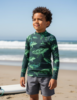 Kids Runway Emerald Breeze kids rashguards
