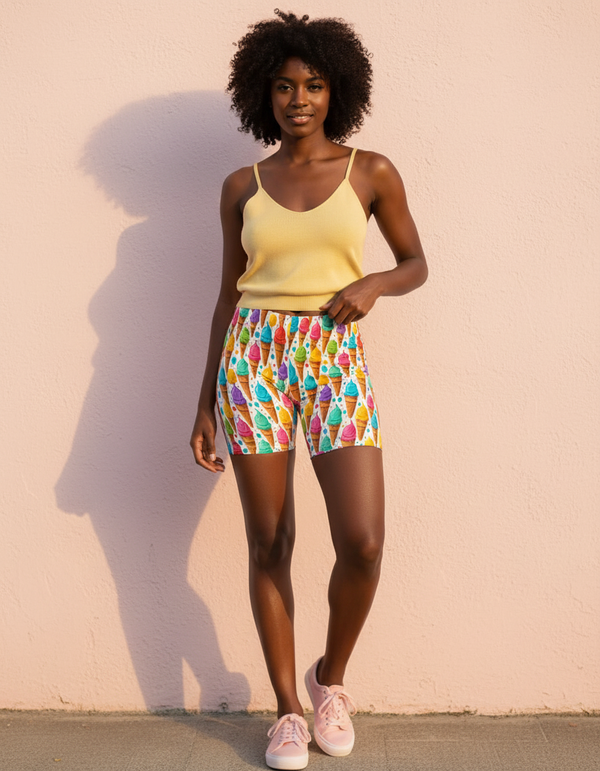 Women's Short Shorts in Sundae
