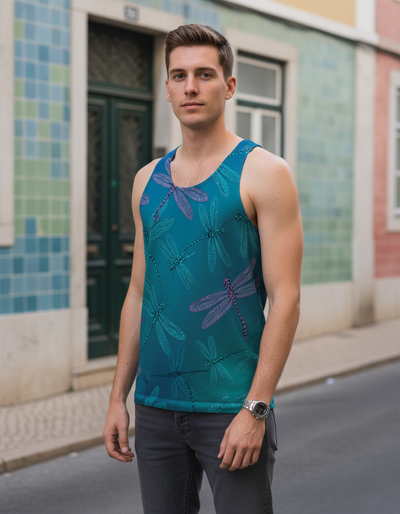 Men's Turquoise Zephyr Tank Top tank top