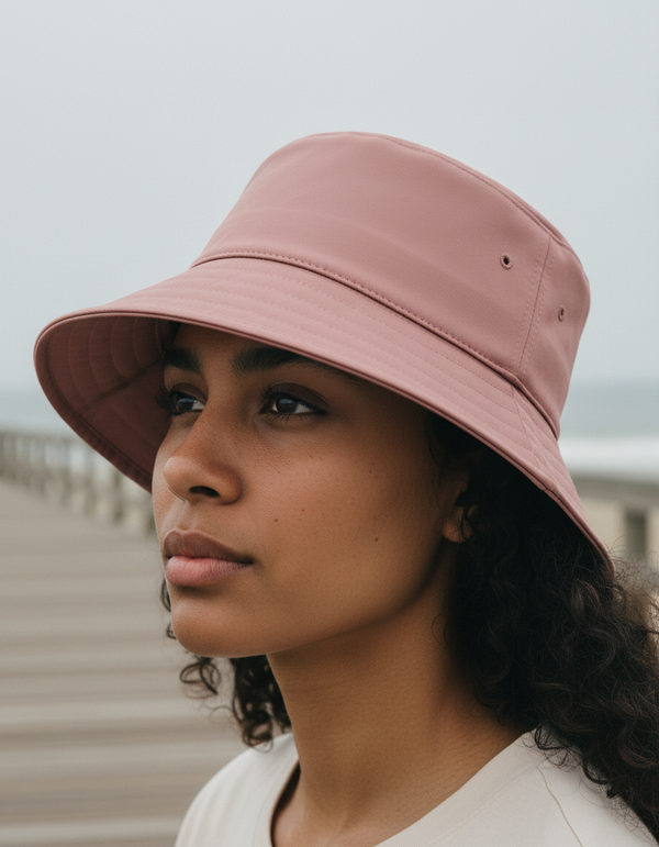 Bucket Hat in Dusty Rose