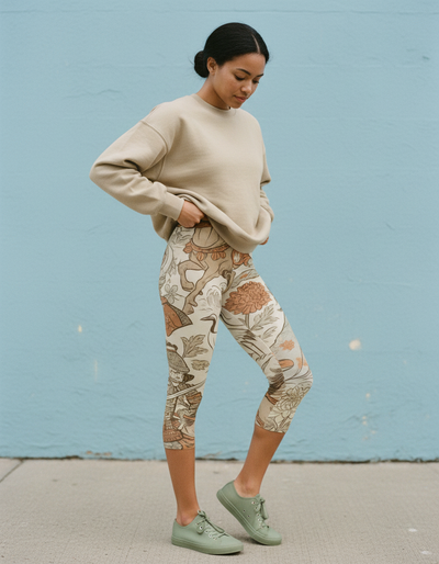 Angora Kintsugi Capri Leggings capri leggings