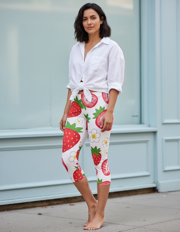 Berry Capri Leggings Capri Leggings — Dripper