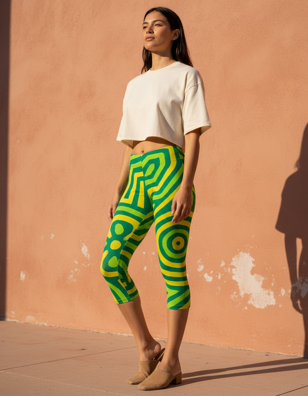 Zesty Capri Leggings Capri Leggings — Dripper