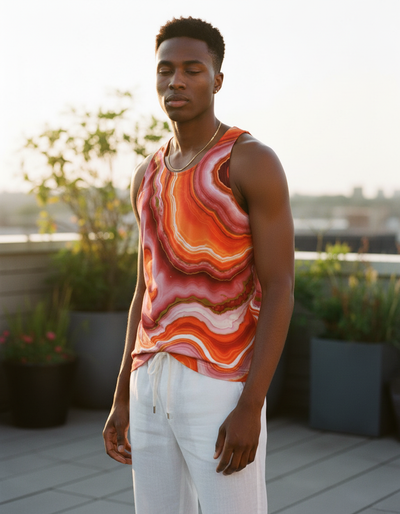 Men's Fiery Red Sublime Tank Top tank top