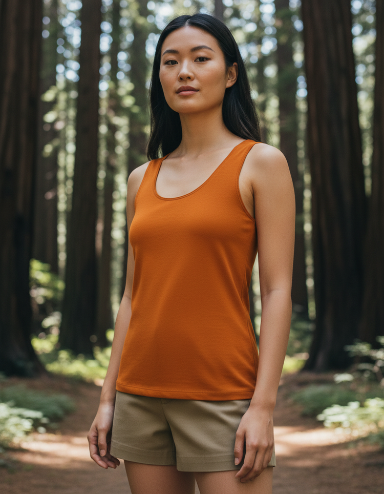 Burnt Orange Tank Top Women's Tank Top — Dripper