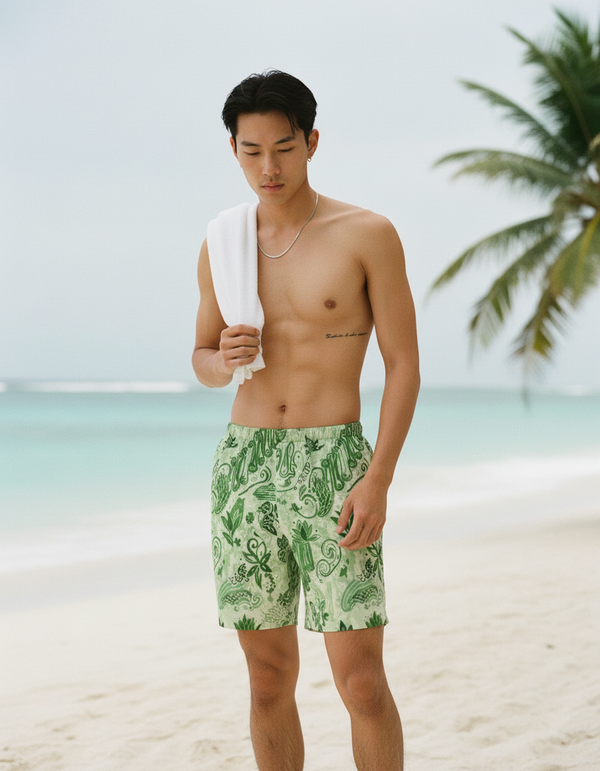 Men's Batik Collection Swim Trunks