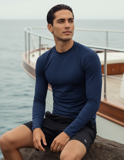 Men's Oxford Blue rash guard