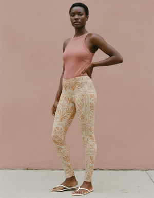 Women's Indian Block Print Leggings